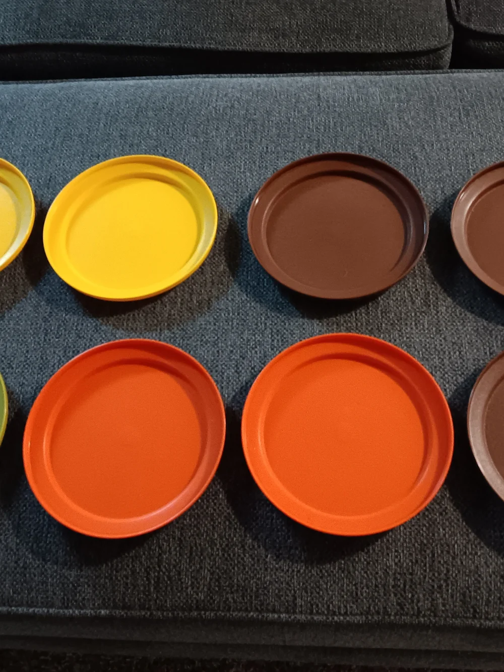 Set Of 8 Vintage Tupperware Harvest Collection Replacement Lids 7 Inches 1207-27